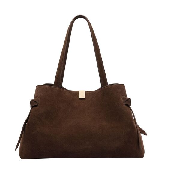 YUZEFI Handbags - Yuzefi Women Suede Gyoza Tote Bag